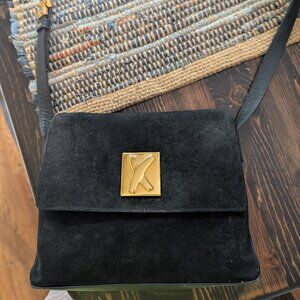 Vintage Paloma Picasso Handbag Purse Black / Gold